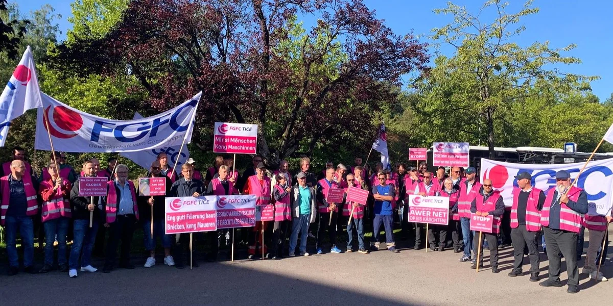 Keng Sanktioune fir TICE-Mataarbechter, déi u Protestpiquet deelgeholl hunn | © Eric Ewald