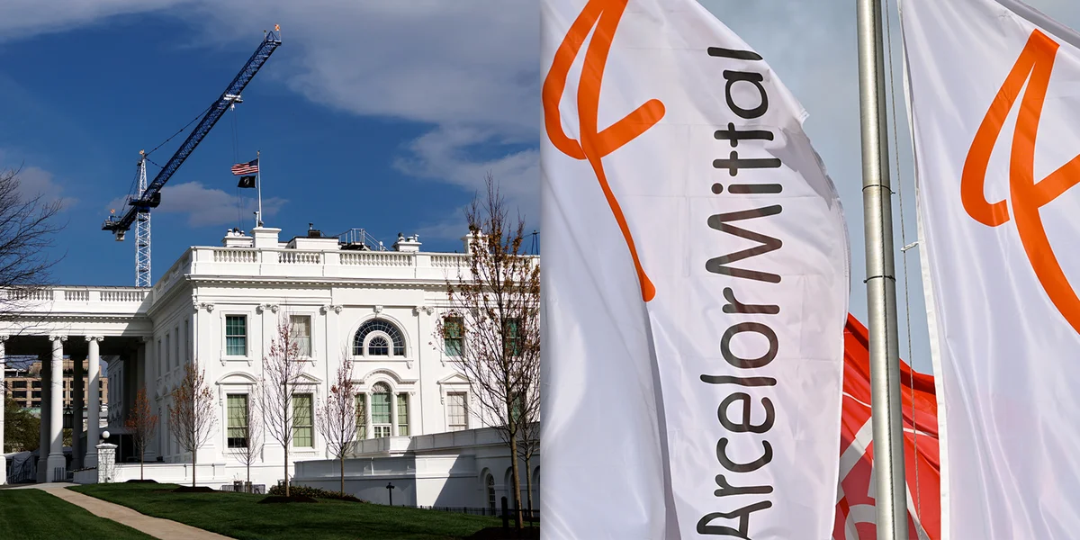 Ëmstriddene Festsall nieft dem Wäissen Haus soll mat Stol vun ArcelorMittal entstoen | ©  EPA/WILL OLIVER / picture alliance/dpa | Patrick Pleul