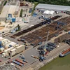 Dréchent: 15 bis 20 Prozent finanziell Aboussen um Mäerterter Hafen | © Société du Port de Mertert / Copyright Schmitt-GlobalView