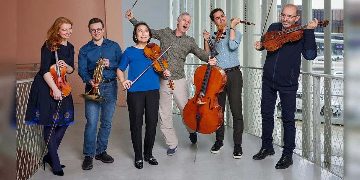 Quatuor Henri Pensis | © Eric Devillet Quartett mat Museker aus dem OPL | © Eric Devillet